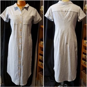 Vintage plaid shirt dress